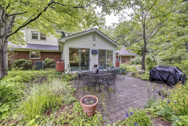 445 Cecilian Ter, Danville, KY 40422 - rear view of property with a patio area, central AC, and outdoor dining area