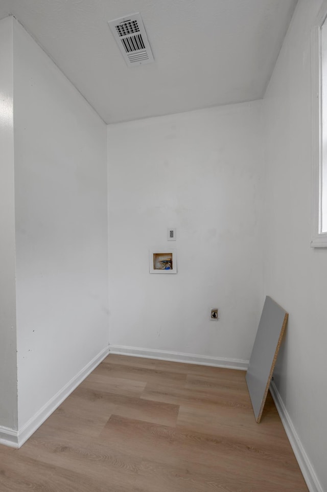 529 Joel St, Lexington, KY 40508 - washroom with electric dryer hookup, washer hookup, and light wood-type flooring