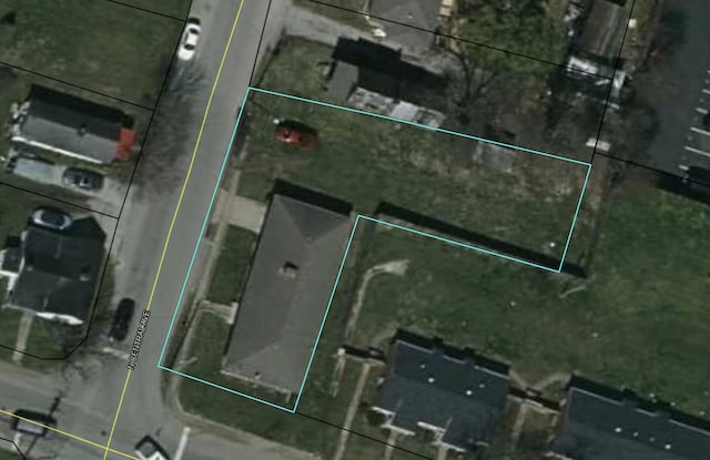 100 N Central Ave, Nicholasville, KY 40356 - aerial map of property and surrounding area featuring property parcel outlined