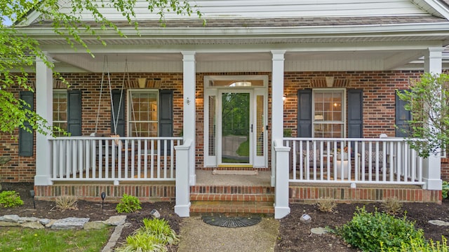 1342 Sugar Maple Ln, Lexington, KY 40511 - property entrance with covered porch and brick siding