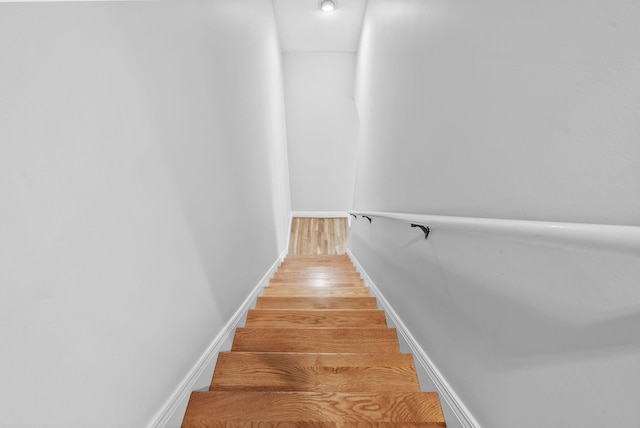 2221 Broadhead Pl, Lexington, KY 40515 - stairway featuring wood finished floors and baseboards