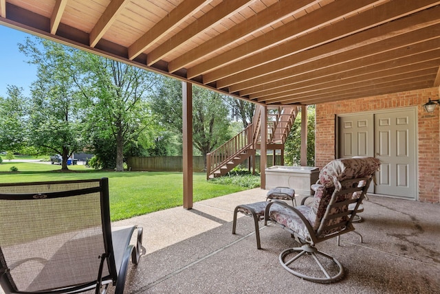 2221 Broadhead Pl, Lexington, KY 40515 - view of patio featuring stairway
