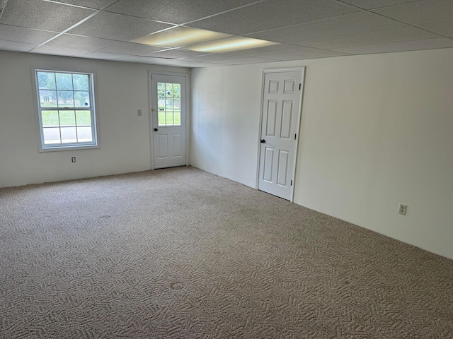 101 Megan Ct, Somerset, KY 42503 - carpeted spare room with a paneled ceiling