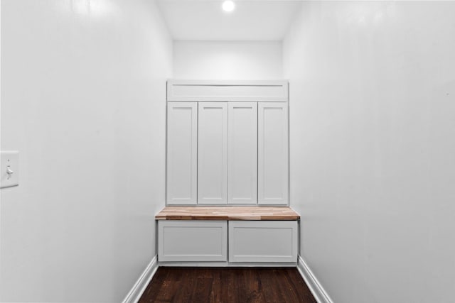 6031 Old S Dr, Richmond, KY 40475 - corridor with dark wood-type flooring and baseboards