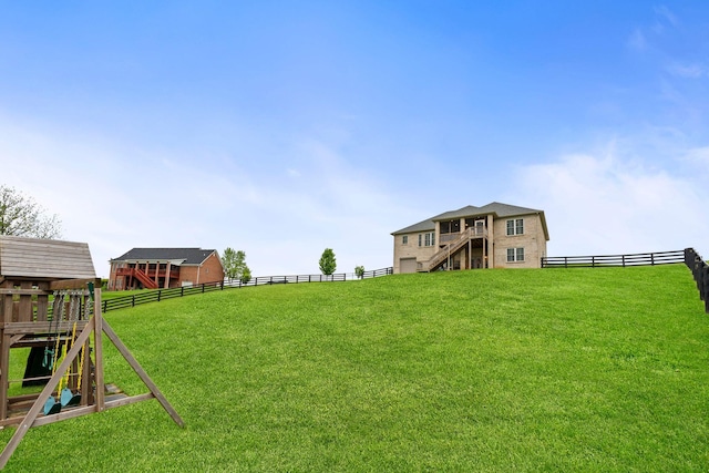 6031 Old S Dr, Richmond, KY 40475 - view of yard with stairs and a playground