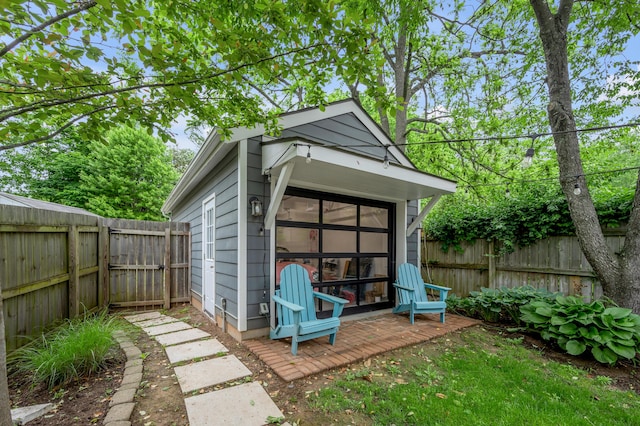 269 S Hanover Ave, Lexington, KY 40502 - view of outdoor structure featuring a fenced backyard and an outdoor structure