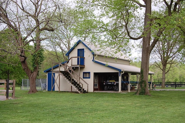 215 Bradley Ln, Lexington, KY 40511 - back of property featuring stairway