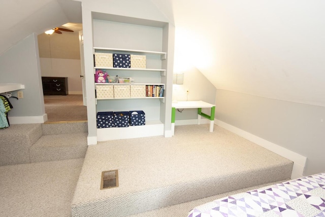 204 S Walnut St, Wilmore, KY 40390 - carpeted bedroom with lofted ceiling and baseboards