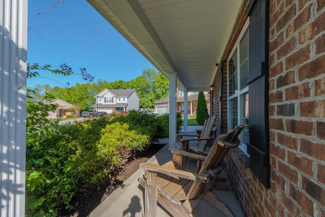 view of patio / terrace with a porch