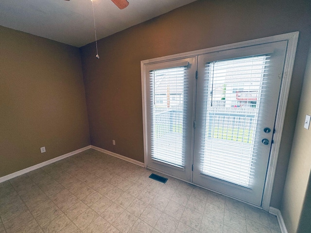 136 Janice Dr, Nicholasville, KY 40356 - spare room featuring healthy amount of natural light, baseboards, and ceiling fan