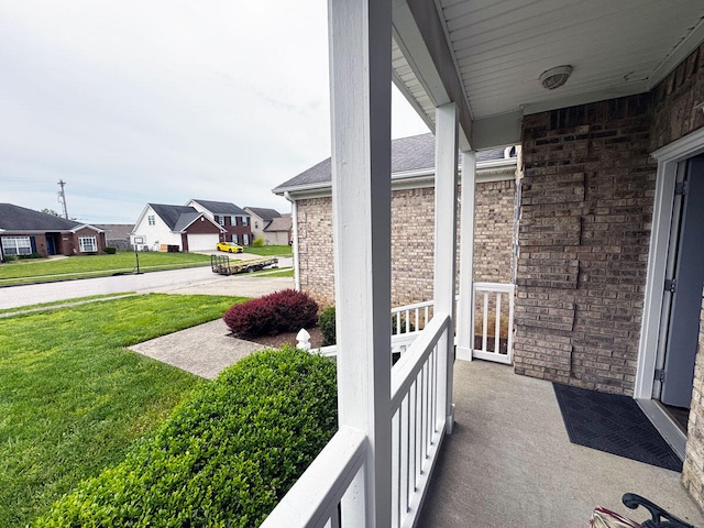 136 Janice Dr, Nicholasville, KY 40356 - view of patio featuring a residential view and a porch