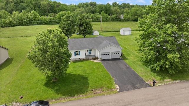209 Brook Dr, Jeffersonville, KY 40337 - aerial view of property and surrounding area with a forest