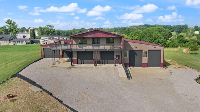 61 Cumberland Cv, Nancy, KY 42544 - view of front facade featuring a front yard, driveway, and a wooden deck