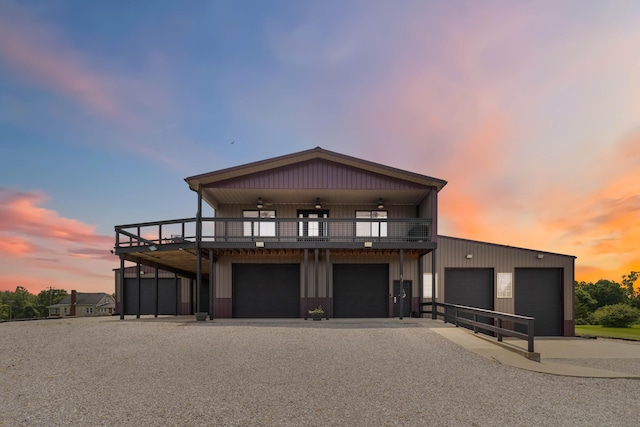 61 Cumberland Cv, Nancy, KY 42544 - view of front of home with ceiling fan, driveway, and a deck