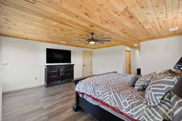 61 Cumberland Cv, Nancy, KY 42544 - bedroom featuring wood finished floors, baseboards, wooden ceiling, and ornamental molding