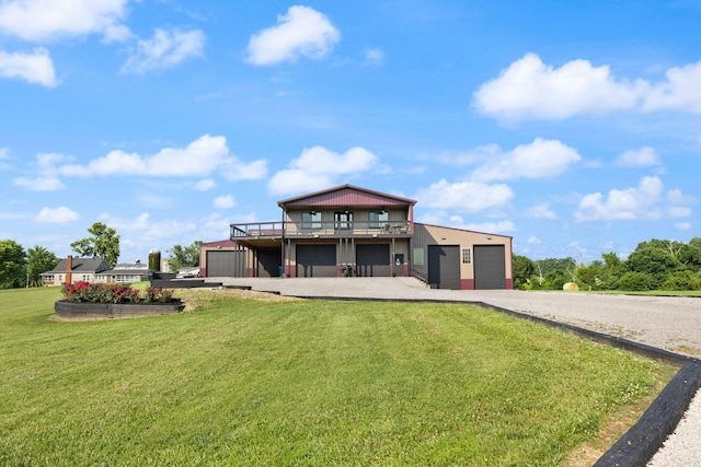 61 Cumberland Cv, Nancy, KY 42544 - back of house featuring a yard and gravel driveway