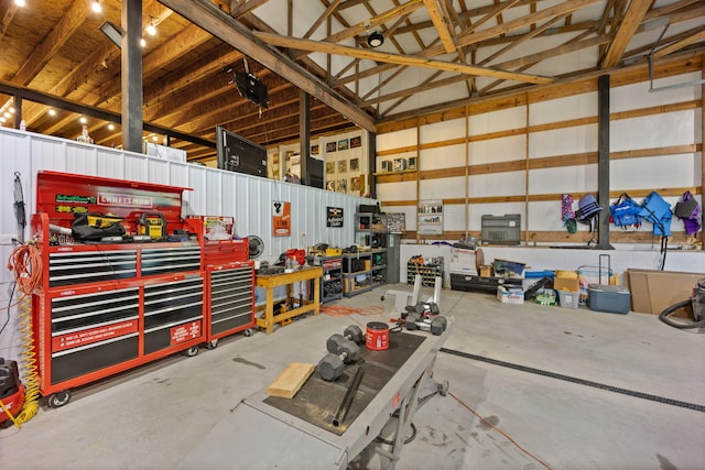 61 Cumberland Cv, Nancy, KY 42544 - garage with a workshop area