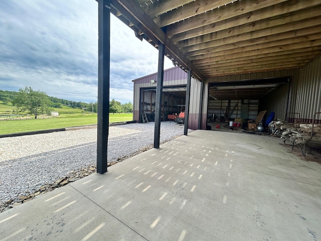 61 Cumberland Cv, Nancy, KY 42544 - view of patio / terrace with a garage