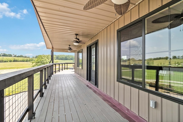 61 Cumberland Cv, Nancy, KY 42544 - deck featuring ceiling fan