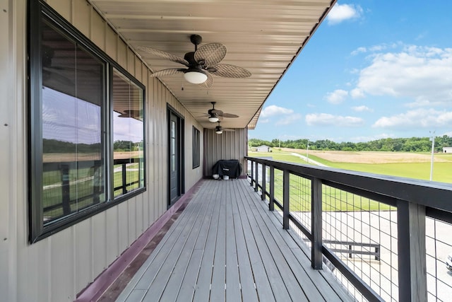 61 Cumberland Cv, Nancy, KY 42544 - deck featuring ceiling fan