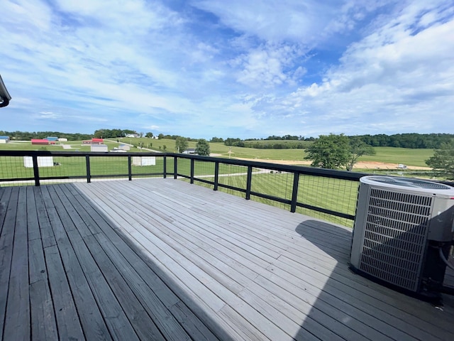 61 Cumberland Cv, Nancy, KY 42544 - deck with central AC unit and a lawn