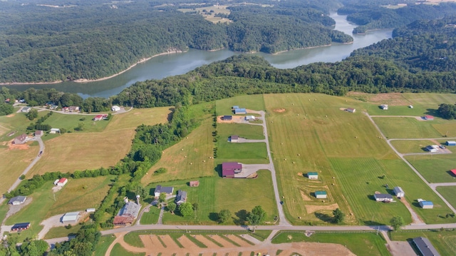 61 Cumberland Cv, Nancy, KY 42544 - aerial overview of property's location featuring a large body of water, a forest, and rural landscape