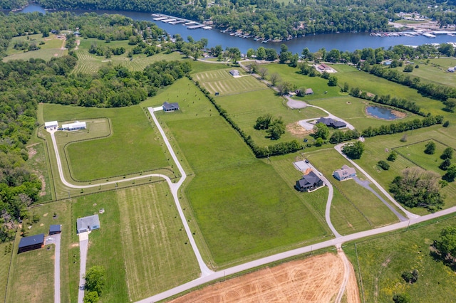 269 Ashley Camp Rd, Harrodsburg, KY 40330 - aerial view of property's location featuring a nearby body of water and rural landscape