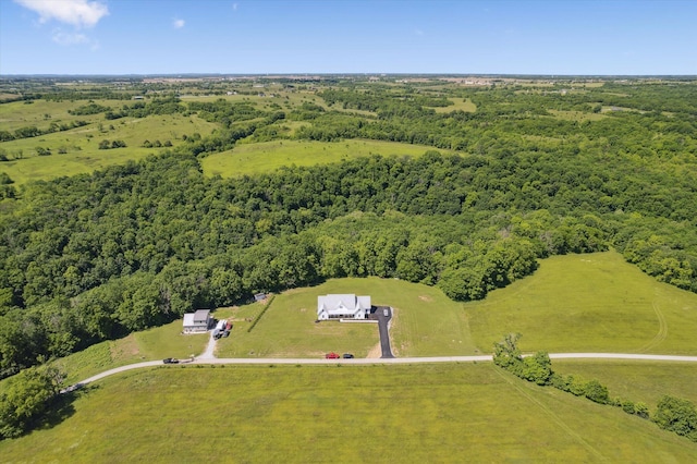 840 A T Dean Rd, Harrodsburg, KY 40330 - aerial view of sparsely populated area with a heavily wooded area