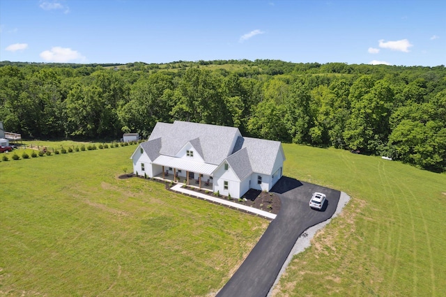 840 A T Dean Rd, Harrodsburg, KY 40330 - aerial view of property and surrounding area featuring a forest