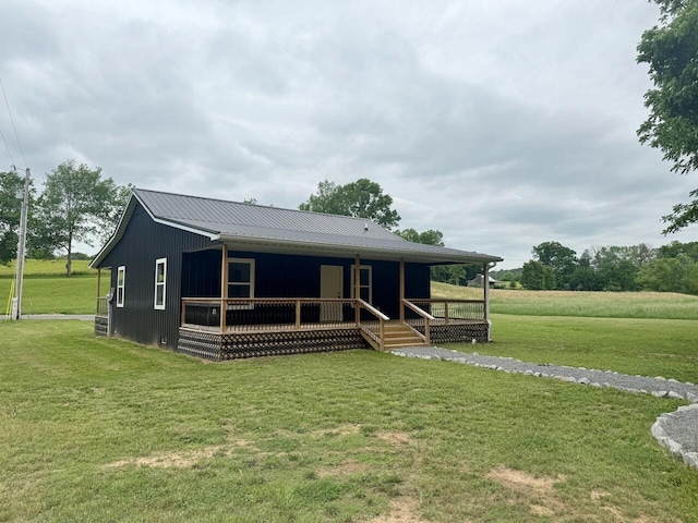 439 Logan Antle Rd, Jamestown, KY 42629 - view of front of home with a front lawn and metal roof