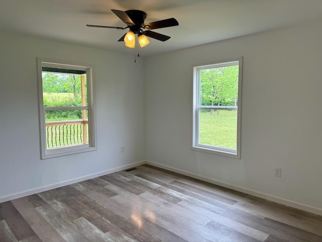 439 Logan Antle Rd, Jamestown, KY 42629 - empty room with plenty of natural light, wood finished floors, and baseboards