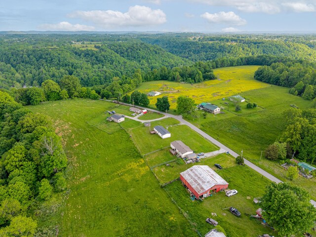 662 Clifty Hill Rd, Science Hill, KY 42553 - view of rural area featuring a heavily wooded area