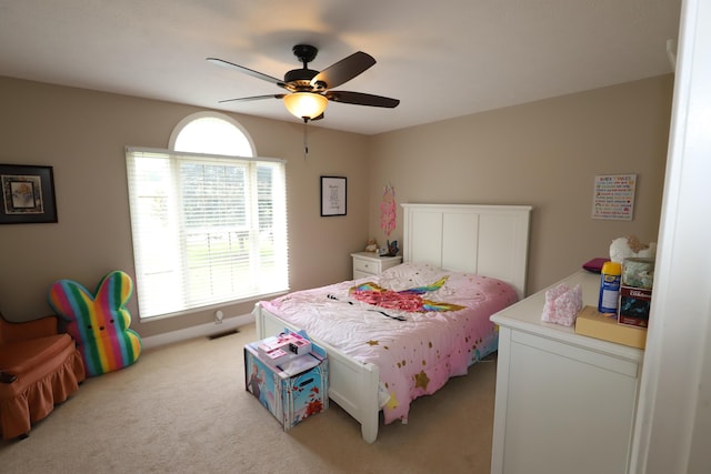 71 View Point Dr, Somerset, KY 42503 - bedroom featuring light colored carpet and ceiling fan