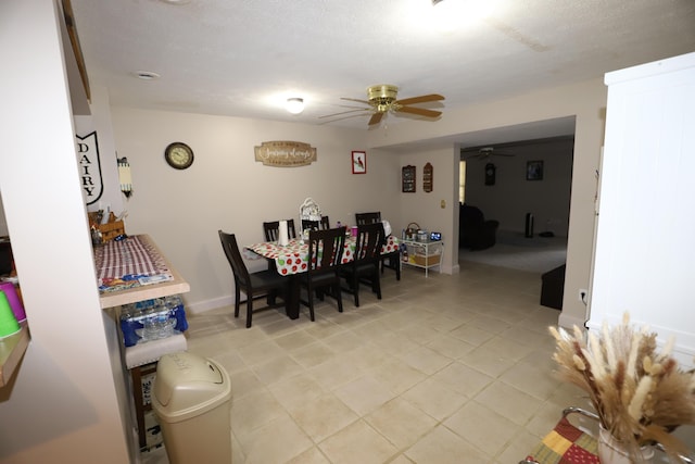 71 View Point Dr, Somerset, KY 42503 - dining space with a ceiling fan, baseboards, and light tile patterned floors