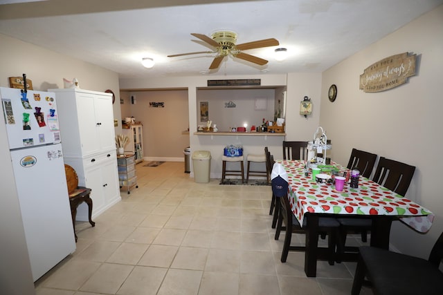 71 View Point Dr, Somerset, KY 42503 - dining area featuring ceiling fan and light tile patterned floors