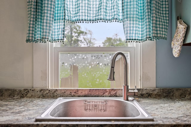 detailed view of a sink
