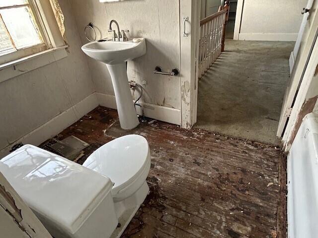 bathroom featuring toilet and a sink