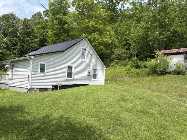 842 Lower Cane Creek Rd, Stanton, KY 40380 - view of property exterior featuring a lawn