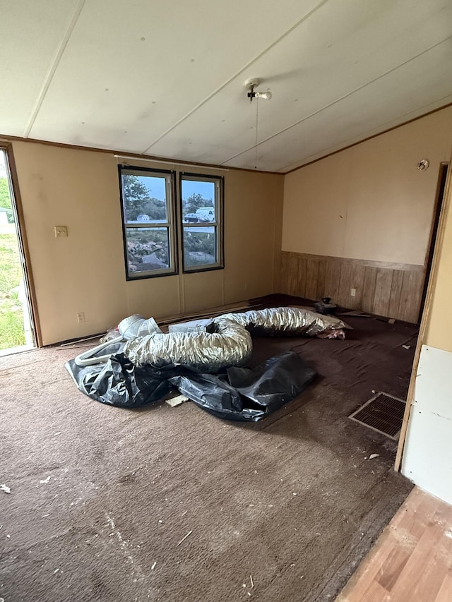 515 Pierce Ln, Frankfort, KY 40601 - bedroom with wainscoting and wooden walls