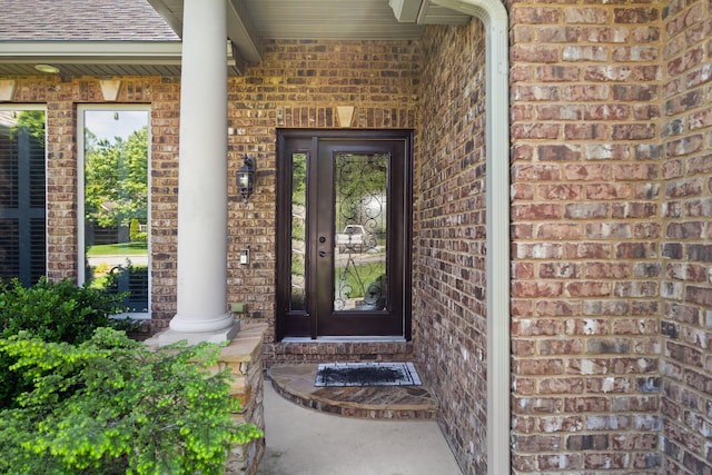 43 Enclave Dr, Somerset, KY 42503 - doorway to property with brick siding and roof with shingles