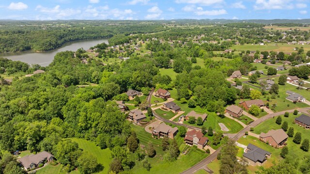 43 Enclave Dr, Somerset, KY 42503 - aerial view of residential area with a large body of water and a forest