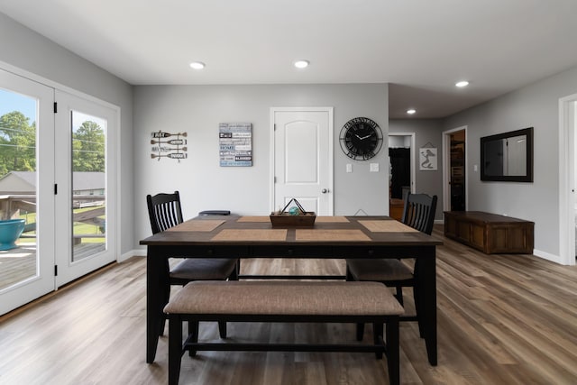 350 Misty Dr, Somerset, KY 42503 - dining area with light wood finished floors, baseboards, and recessed lighting
