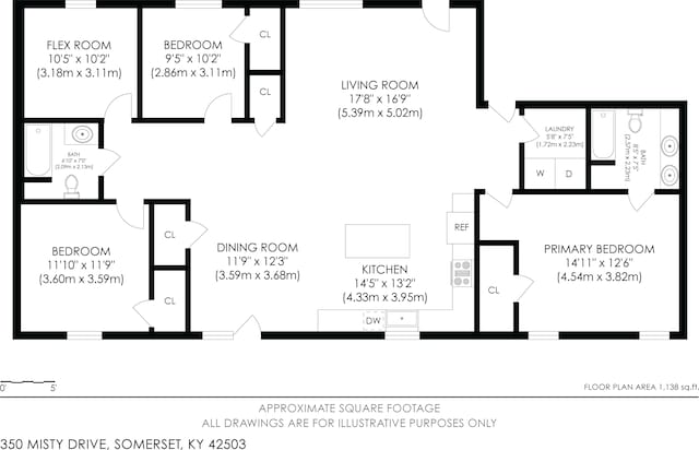 350 Misty Dr, Somerset, KY 42503 - property floor plan