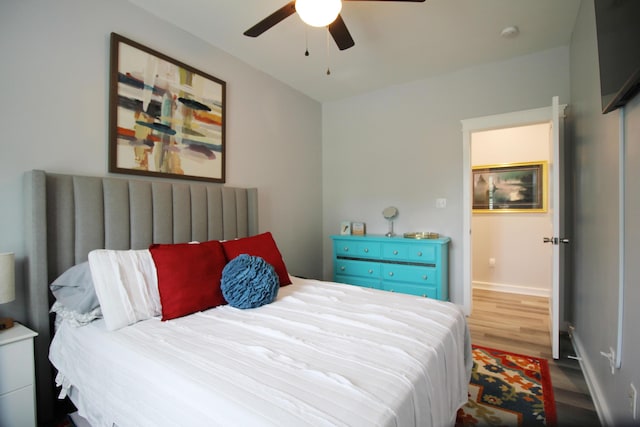 156 Kaydons Way, Somerset, KY 42503 - bedroom featuring wood finished floors, baseboards, and ceiling fan