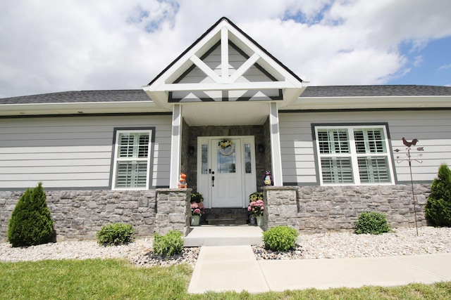 156 Kaydons Way, Somerset, KY 42503 - view of front of house with stone siding and a shingled roof