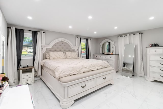 1708 Biloxi Ct, Lexington, KY 40505 - bedroom featuring recessed lighting and light marble finish flooring