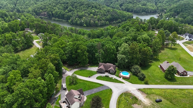 73 Redwood Ln, East Bernstadt, KY 40729 - bird's eye view of a forest and a large body of water
