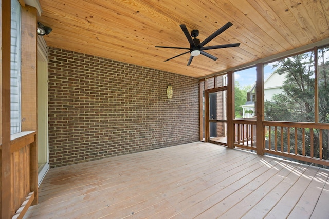 187 Woodside Dr, Somerset, KY 42503 - unfurnished sunroom with ceiling fan