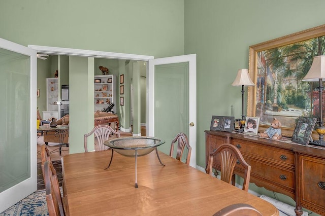 view of dining room