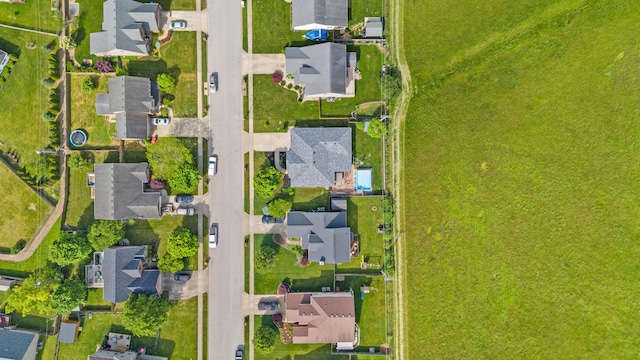 aerial perspective of suburban area